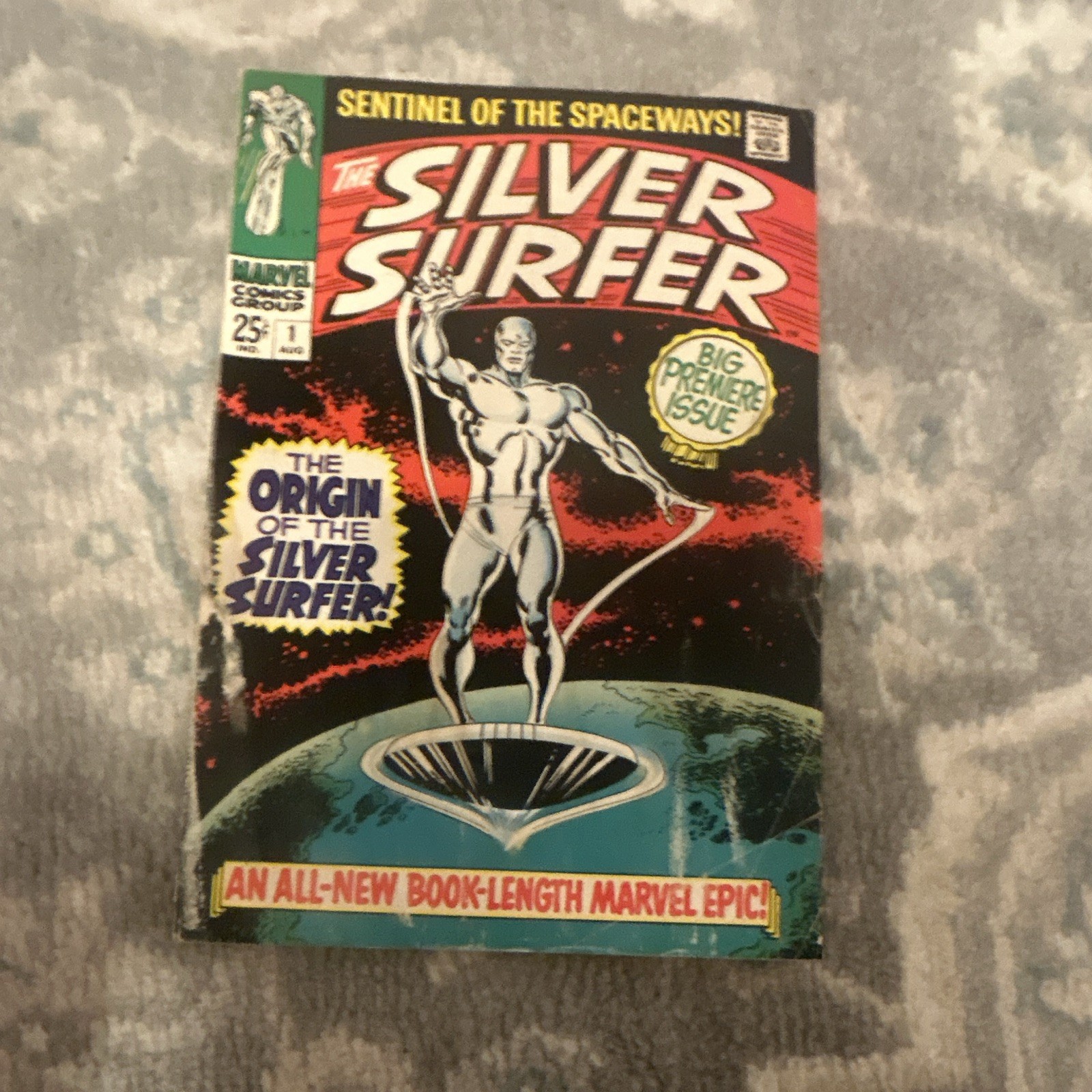 Marvel Silver Surfer #1 (1968) Stan Lee Origin of the Silver Surfer1st-Moisture