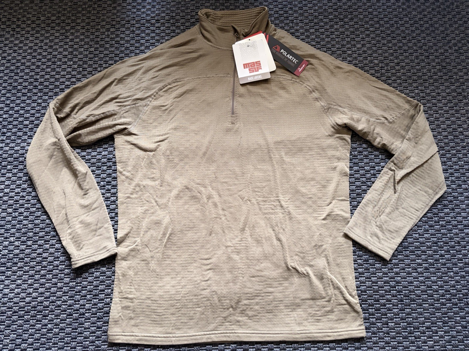 Massif PCU Level 2 Pullover L2 Grid Fleece Top Size X-Large Coyote Brown New