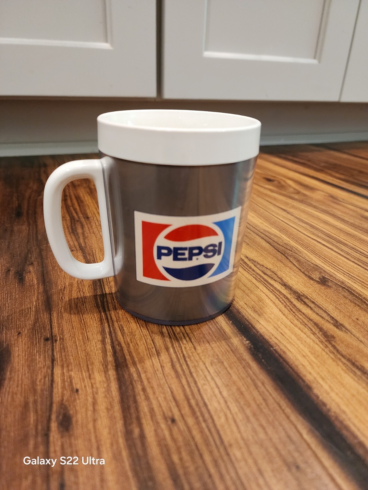 Vtg Pepsi Thermo Serv Mug 1984 Grand Opening Oshkosh Bottling Co. Advertising 