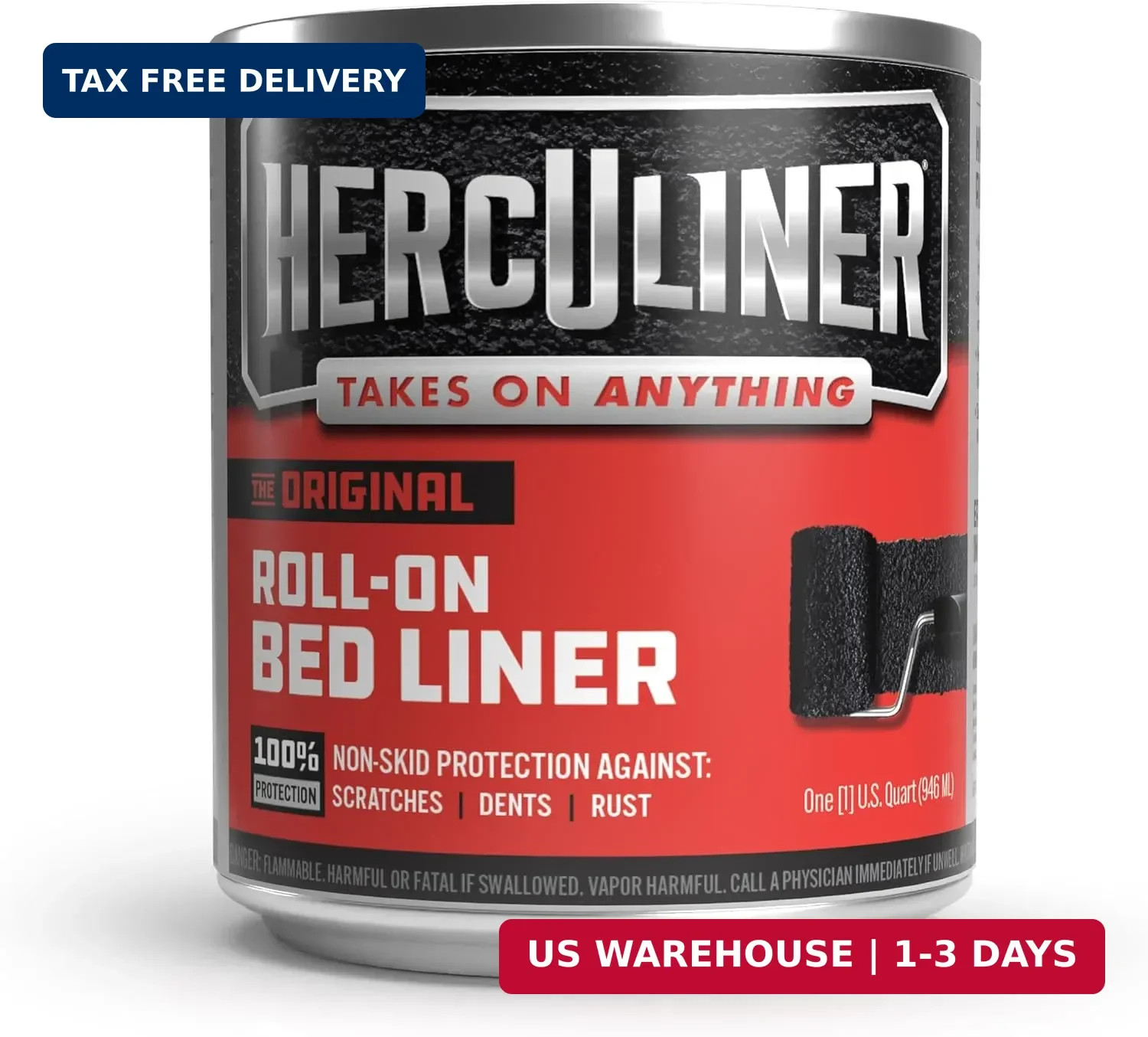 Truck Bed Liner, Black, 1 Quart