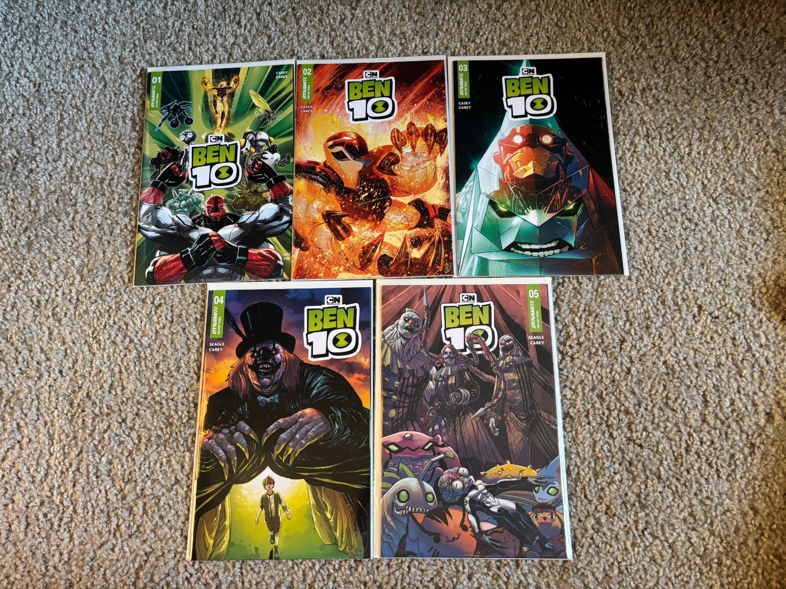 BEN 10 #1 FIRST PRINT & 2 3 4 5 FIRST PRINT COVER A SET DYNATMITE 2026 NM