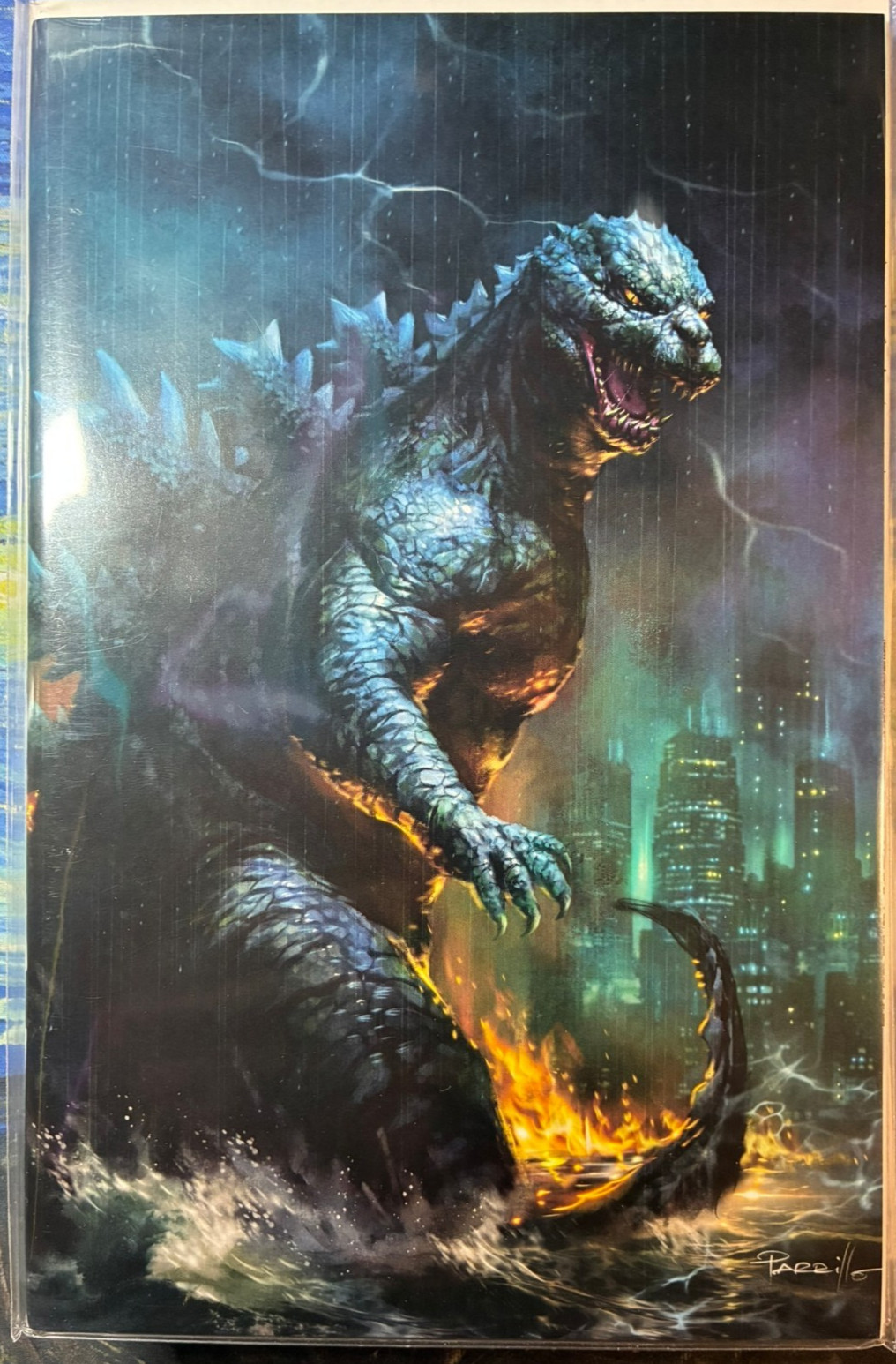 Godzilla 70TH ANNIVERSARY #1 Lucio Parrillo Virgin Variant - LIMITED TO 1200 NM