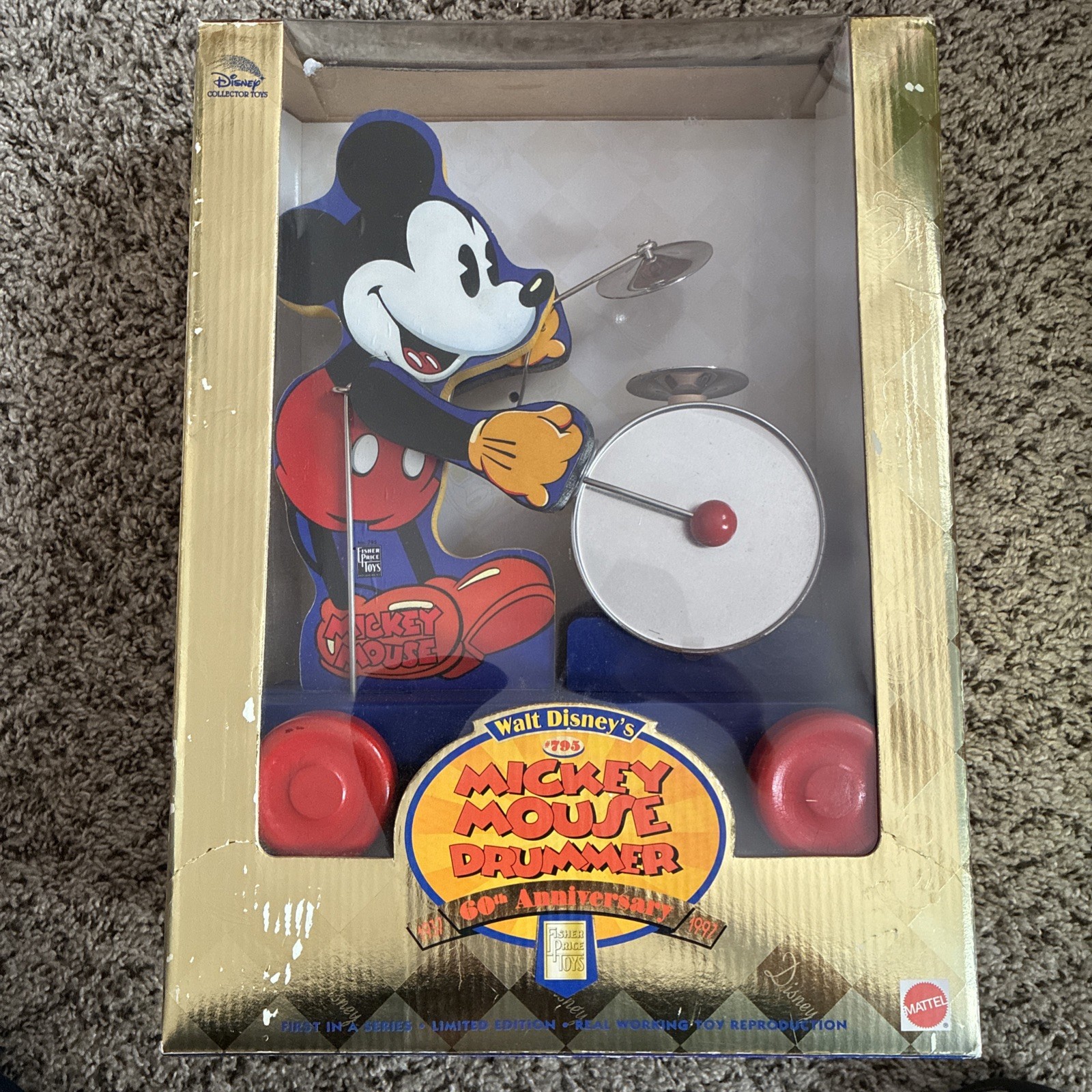 Walt Disney’s Mickey Mouse Drummer 60th Anniversary First in A Series Limited Ed