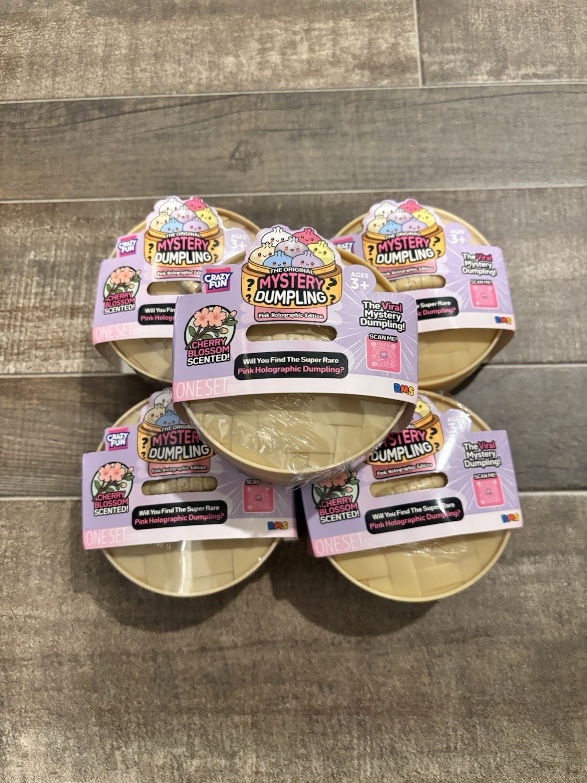 Crazy Fun Mystery Dumpling Pink Holographic Edition Cherry Blossom Scented NEW