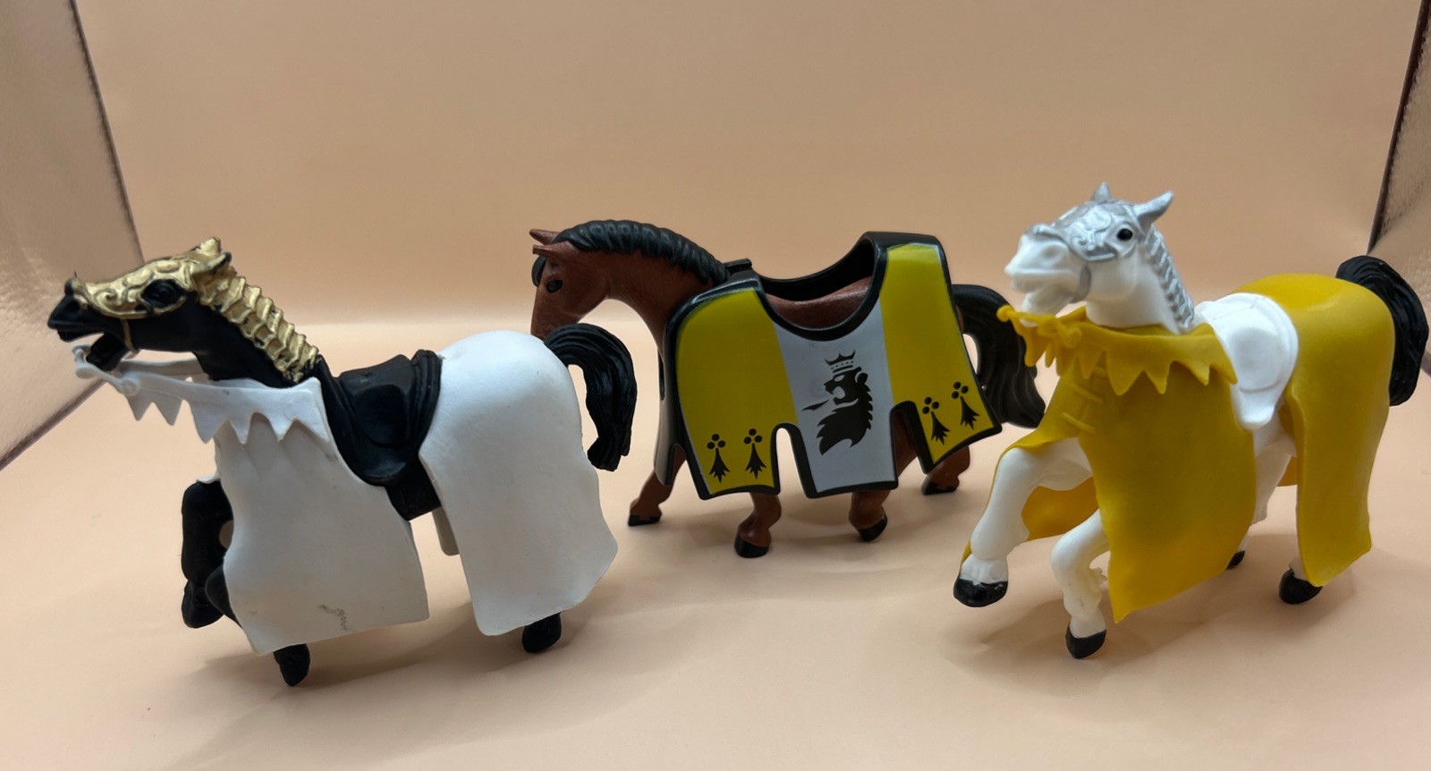 Papo Set Of 3 Horses Black Brown And White