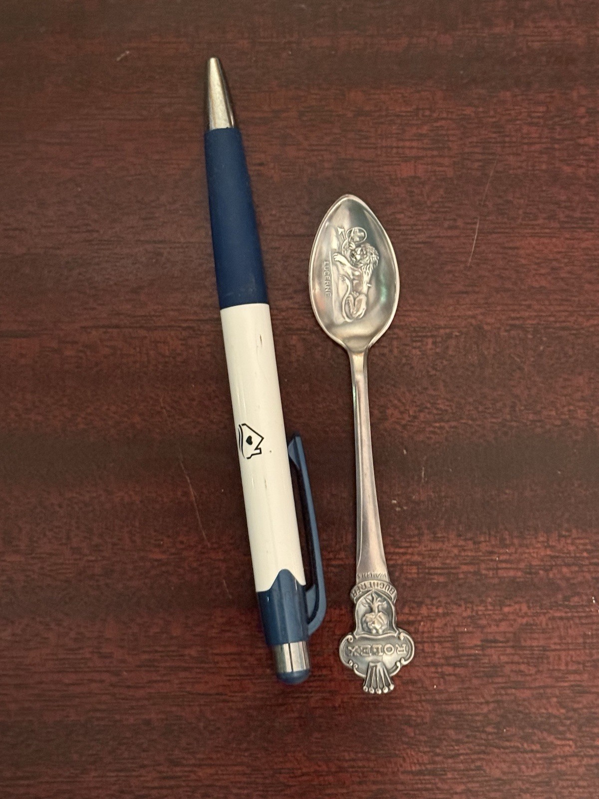 Rolex Bucherer Lucerne Vintage Collectible Silverplate Metal Spoon B 100 12