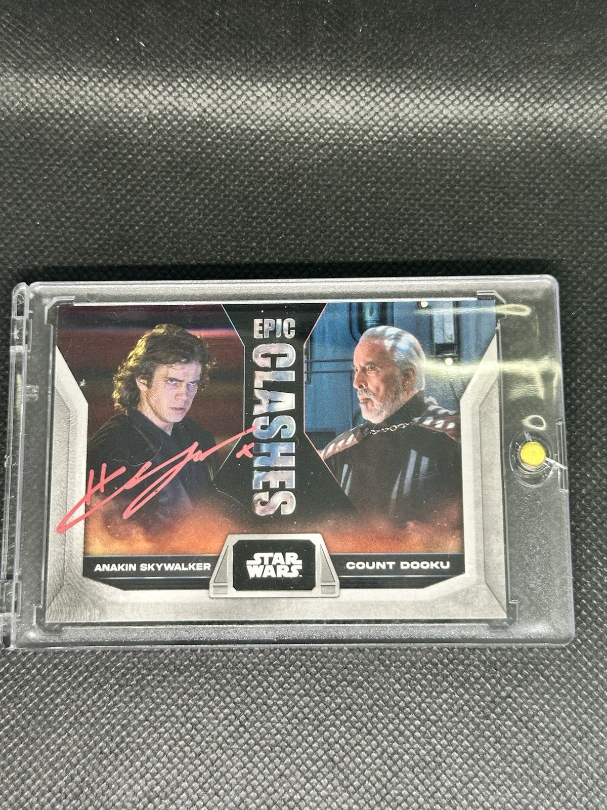 2023 Topps Chrome Epic Clashes Anakin/Count Dooku EC-5  AUTO H. Christensen JSA