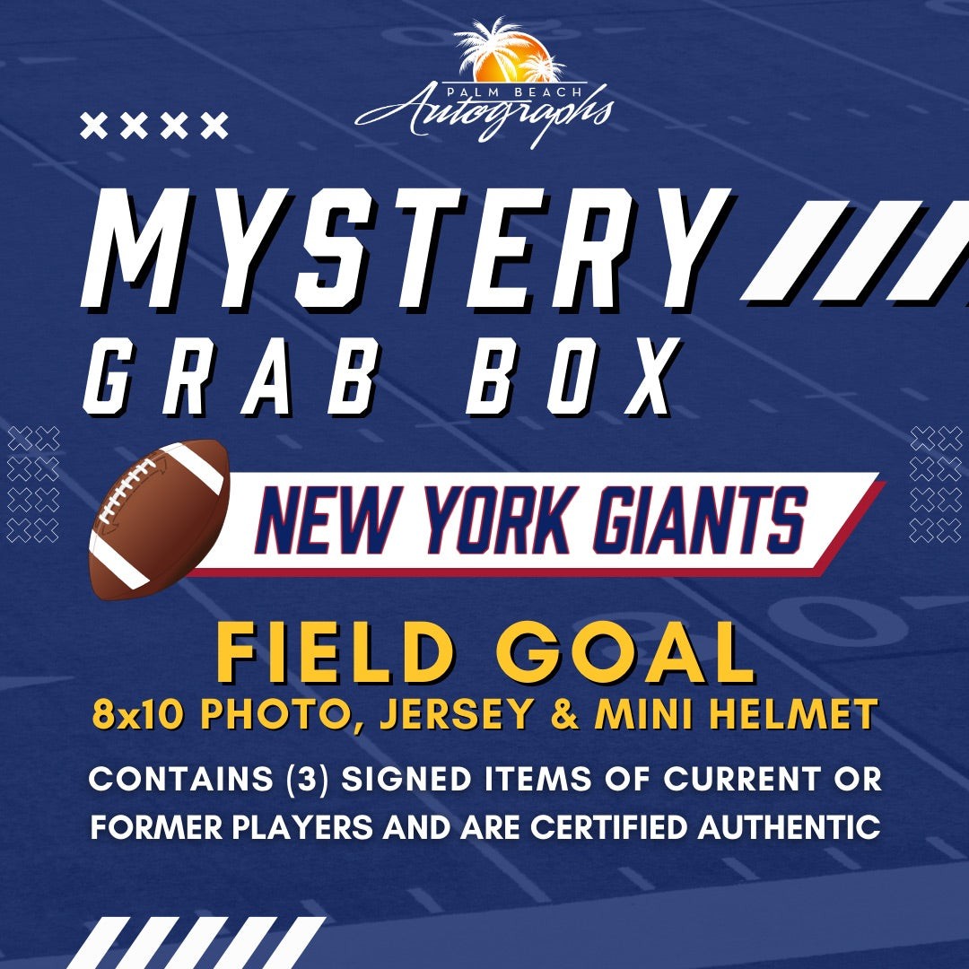 Mystery Grab Bag - New York Giants NFL Football Autographed Field Goal Box