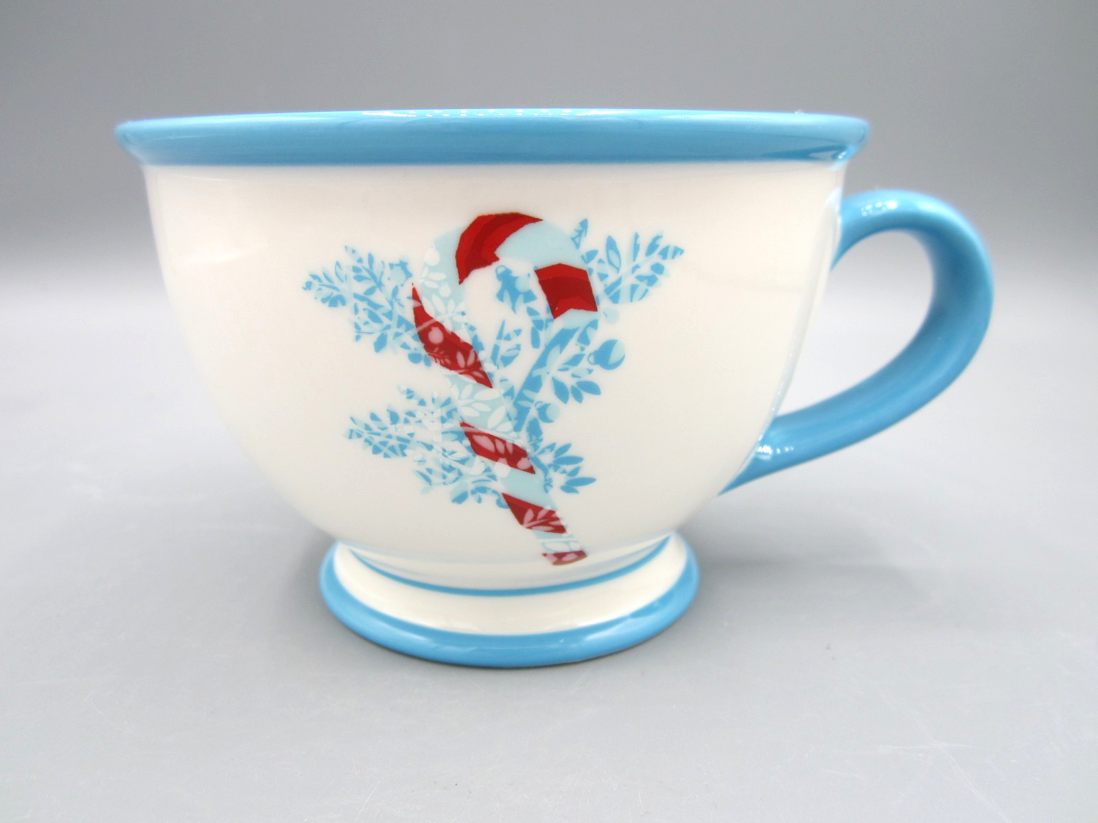 Starbucks Christmas White Blue Trim \