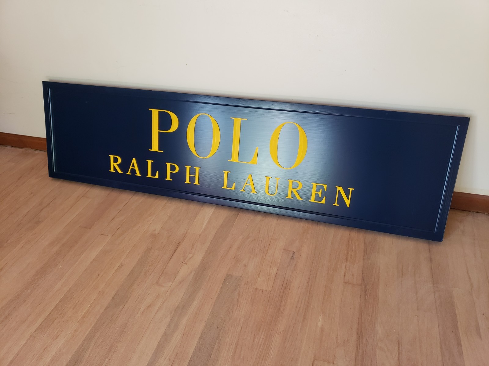  Polo RALPH LAUREN Wooden Retail Display Advertising Sign 