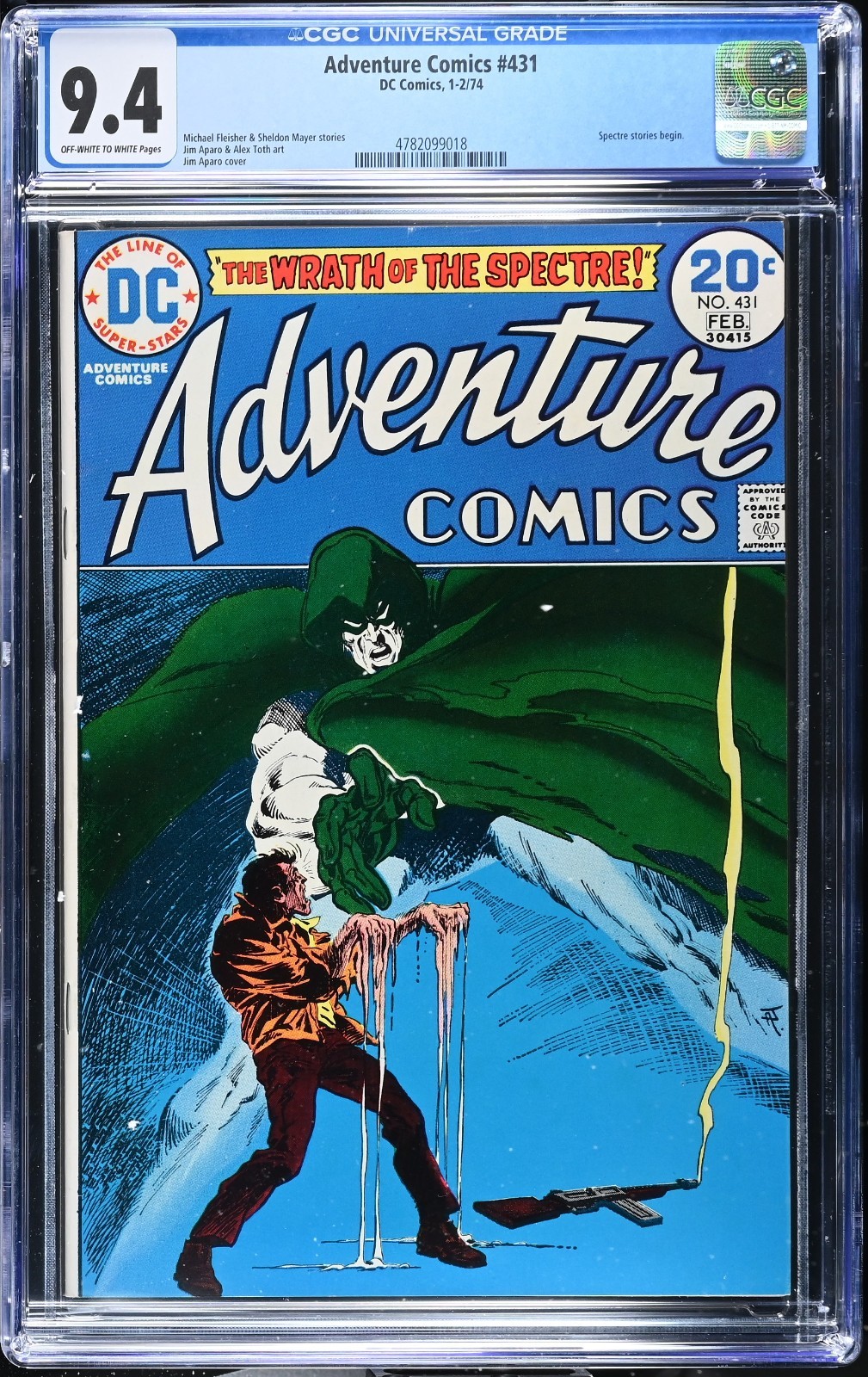 Adventure Comics #431 CGC 9.4 OWW