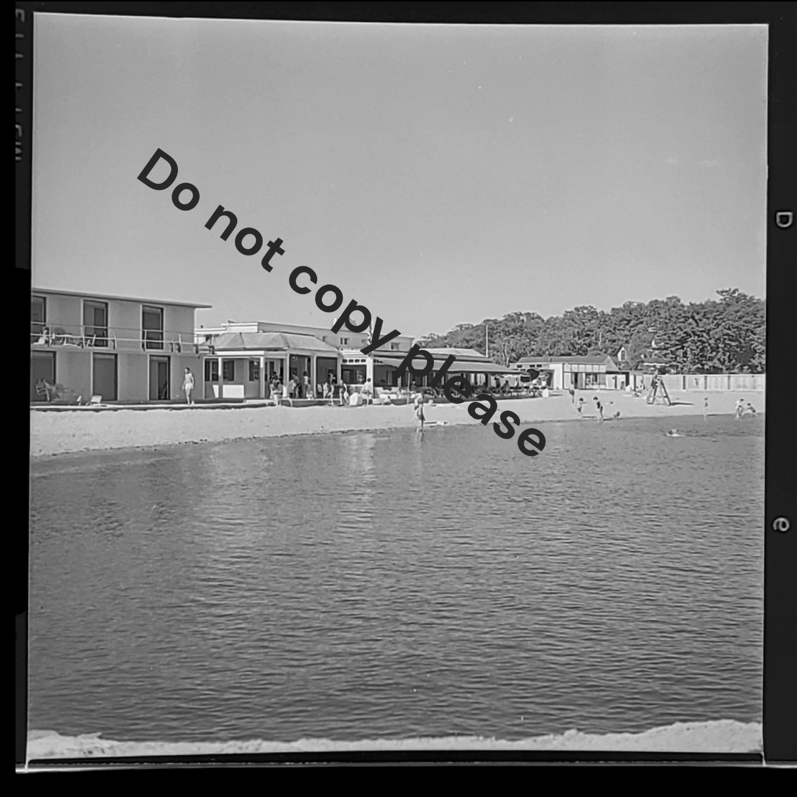 1960 Vintage DARIEN CT Tokeneke Beach Club Photo Negative Original  Connecticut
