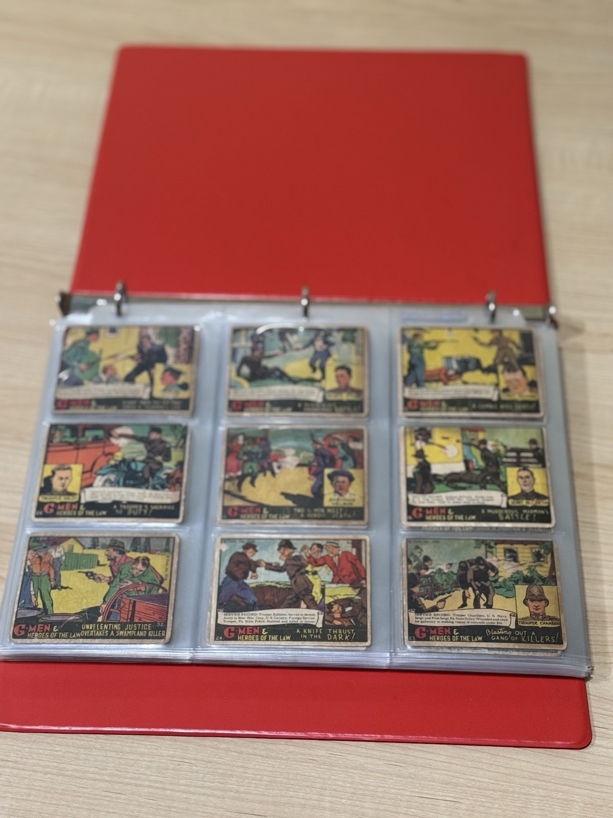 1936 G-Men Heroes Of Law + 1938 Horrors Of War Vintage Collection R60 R69 #100SP