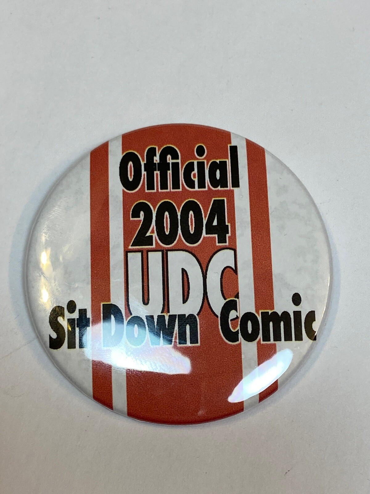 UDC United Daughters of the Confederacy Pin Vintage Official 2004 Sit Down Comic