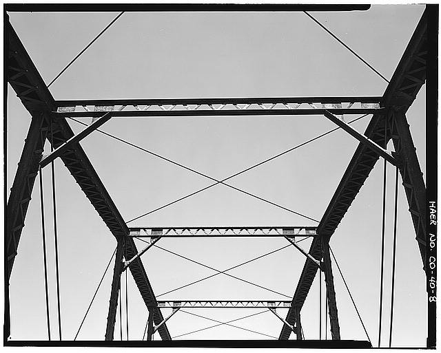 Hotchkiss CO Hotchkiss Bridge North Fork River 1900s Top Lateral Bracing