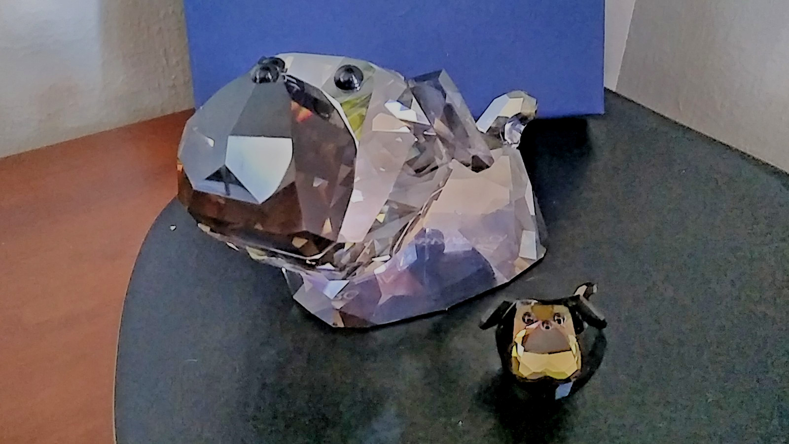 SWAROVSKI  Crystal Figurines  Set of 2- TOMASO and  TOMASINO Dogs  Box COA MINT