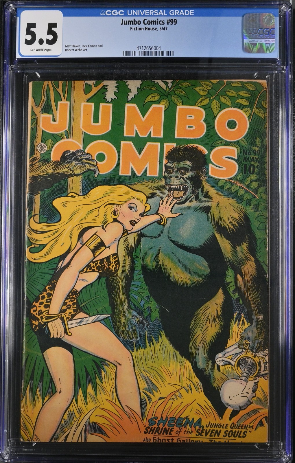 Jumbo Comics 99 CGC 5.5 Fiction House