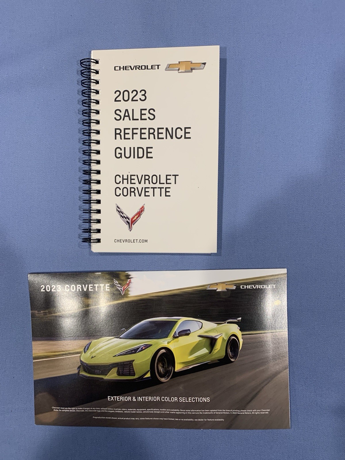 2023 CHEVROLET CORVETTE C8 STINGRAY SALES REFERENCE GUIDE & COLOR GUIDE