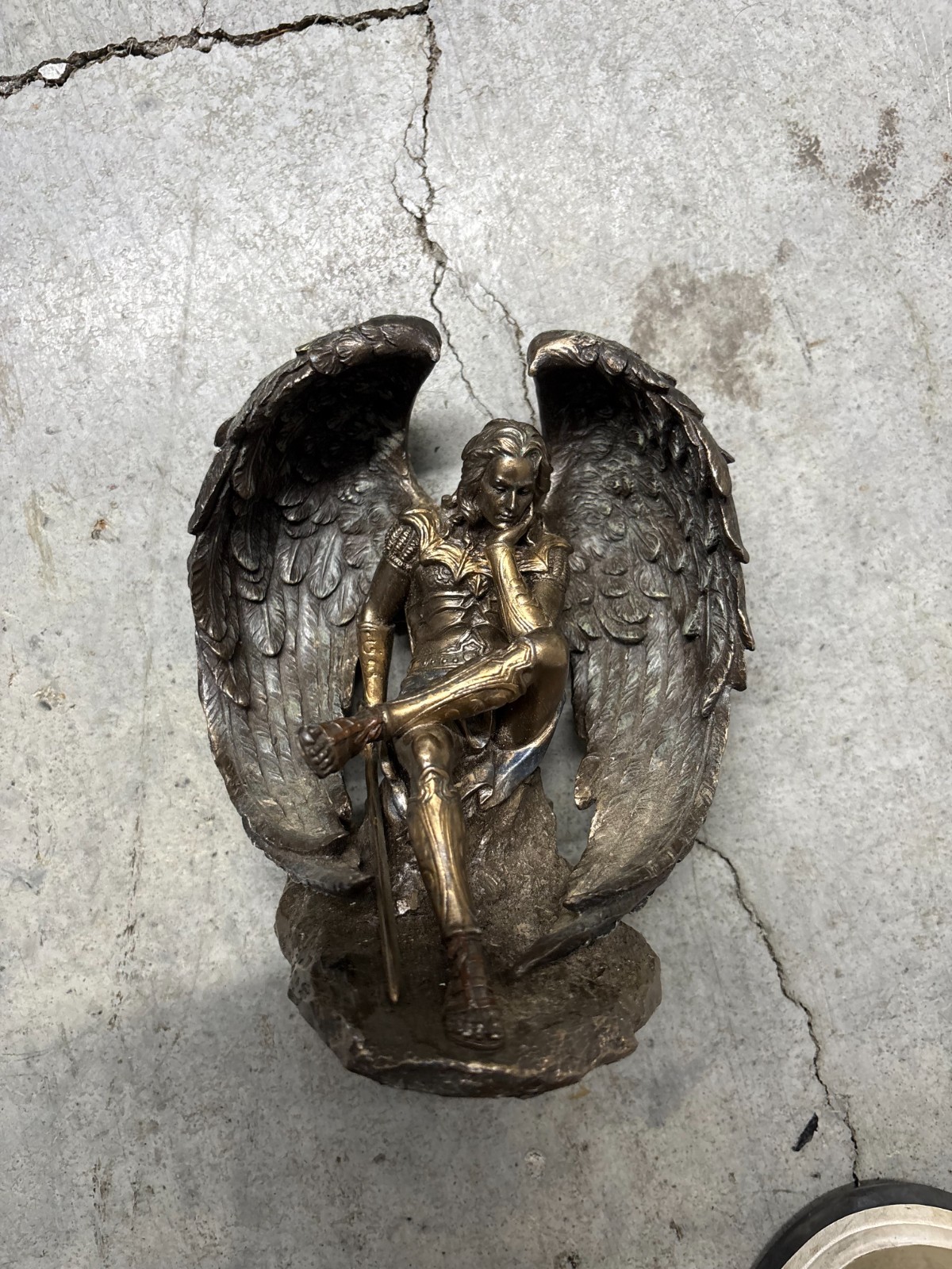 Veronese Design Cold Cast Bronze Statue of the Fallen Angel