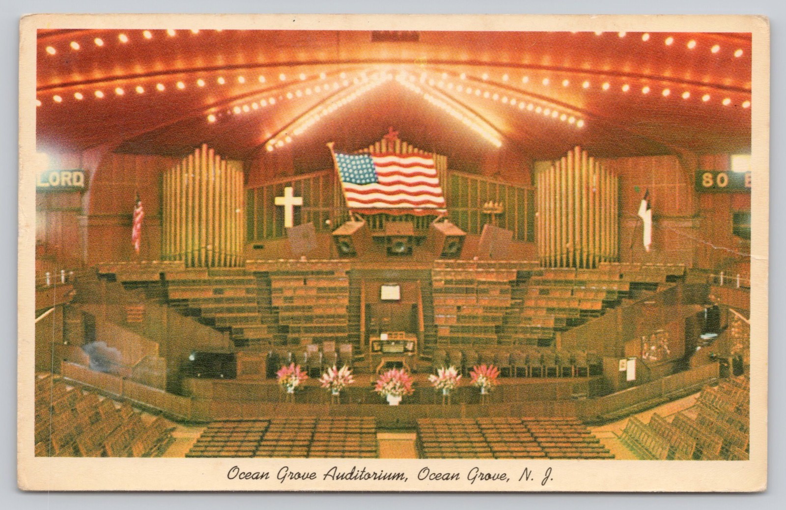Ocean Grove Auditorium Ocean Grove New Jersey Postcard