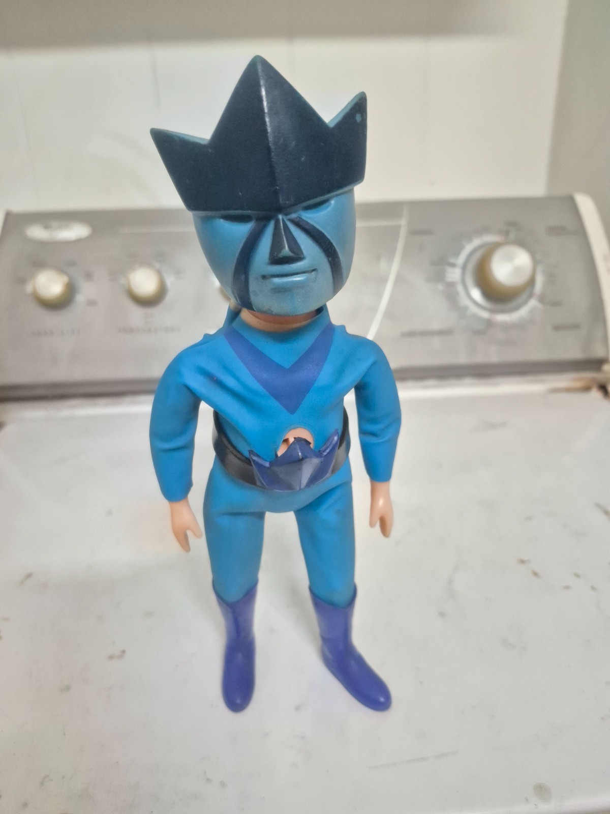 Vintage 1970s Nakajima Rainbowman Nodder Figure  , Kikaida
