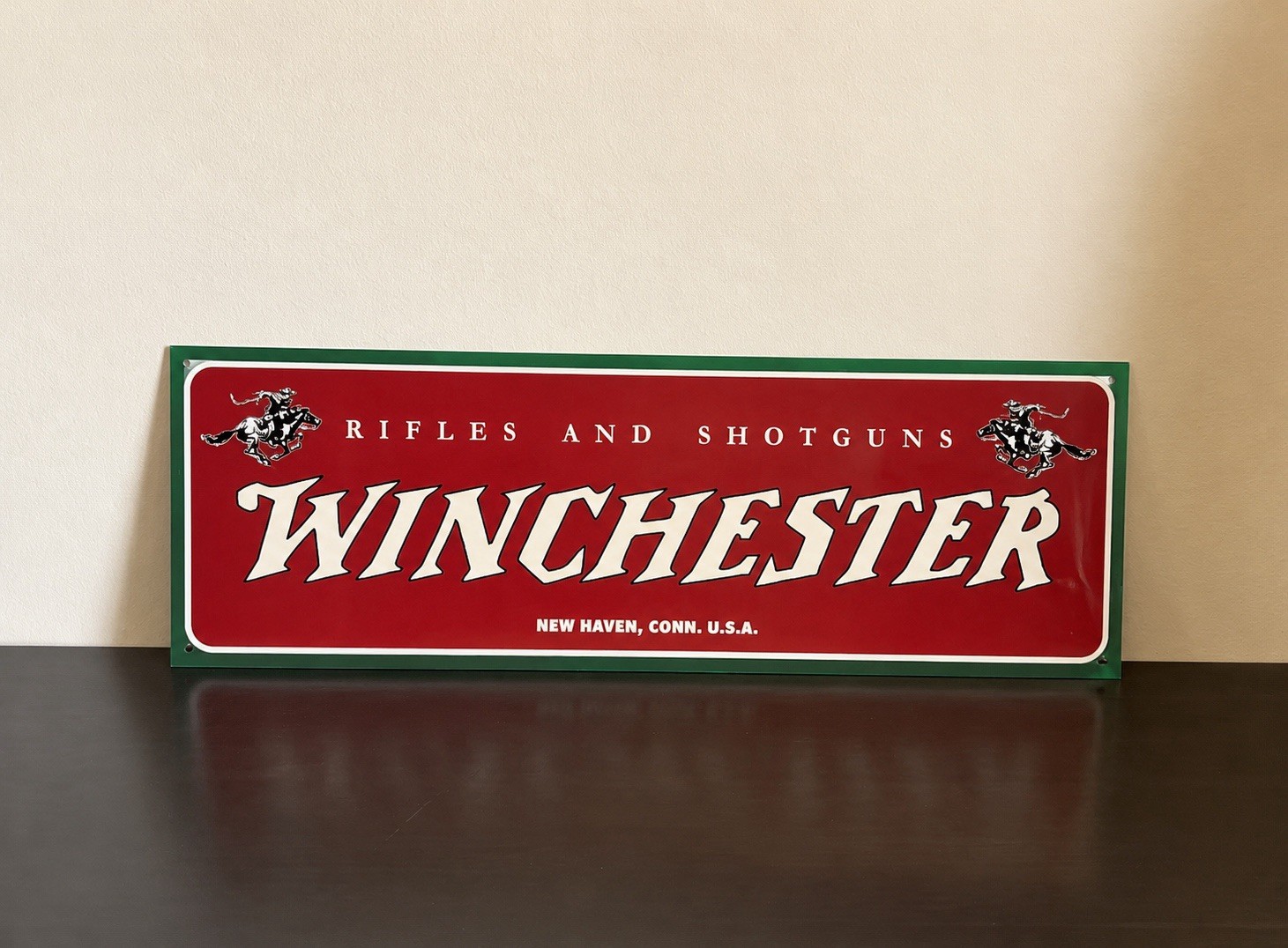 18 Inch Winchester Rifles Shotguns Ammunition Vintage Style Metal Sign