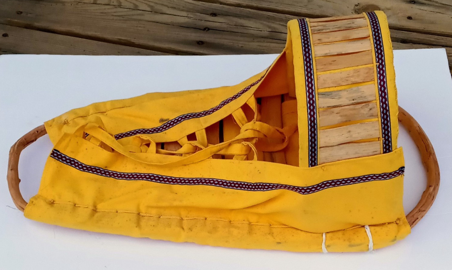 VTG Native American White River Western Apache Arizona Handmade Cradle Board