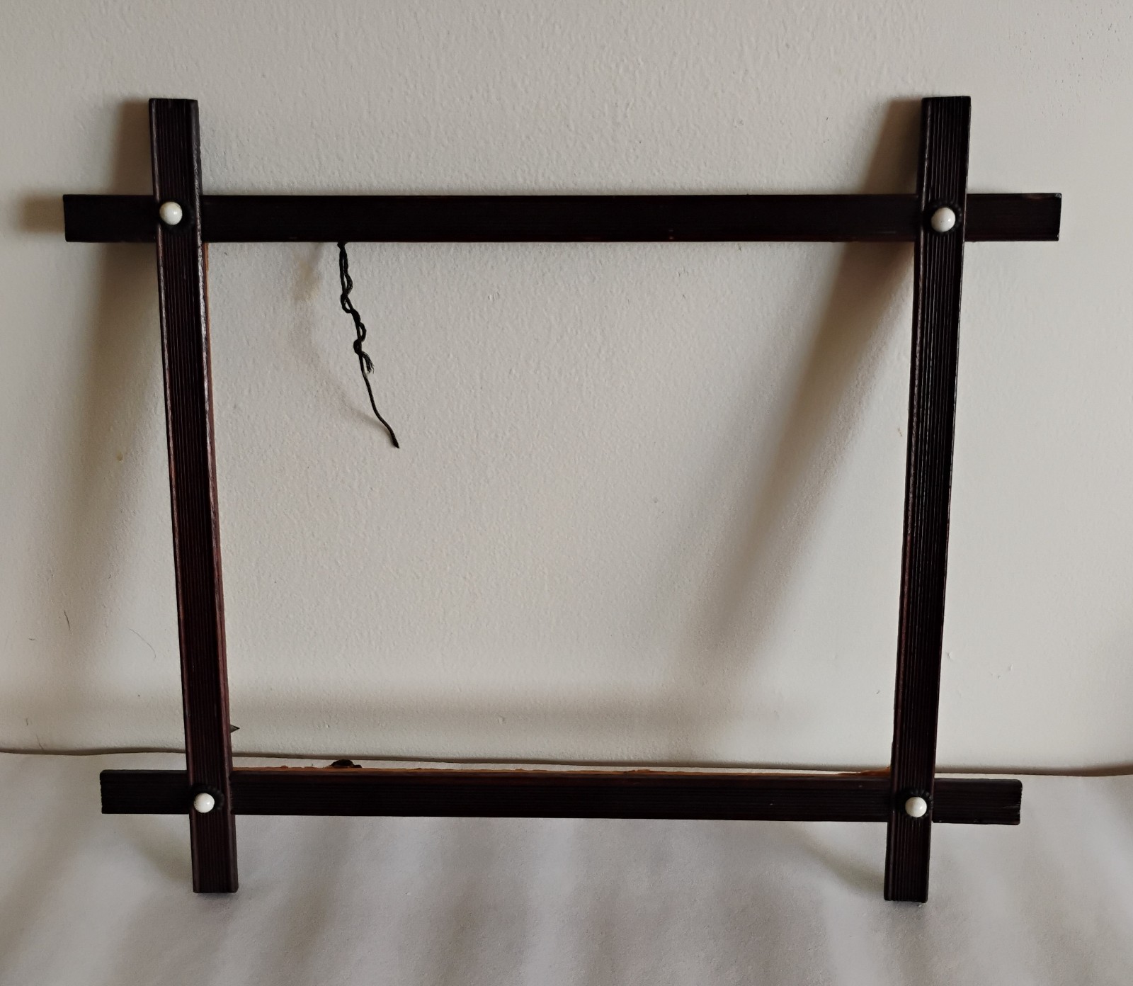 Victorian Walnut Cross-Corner Frame 9 3/8 x 11 7/8