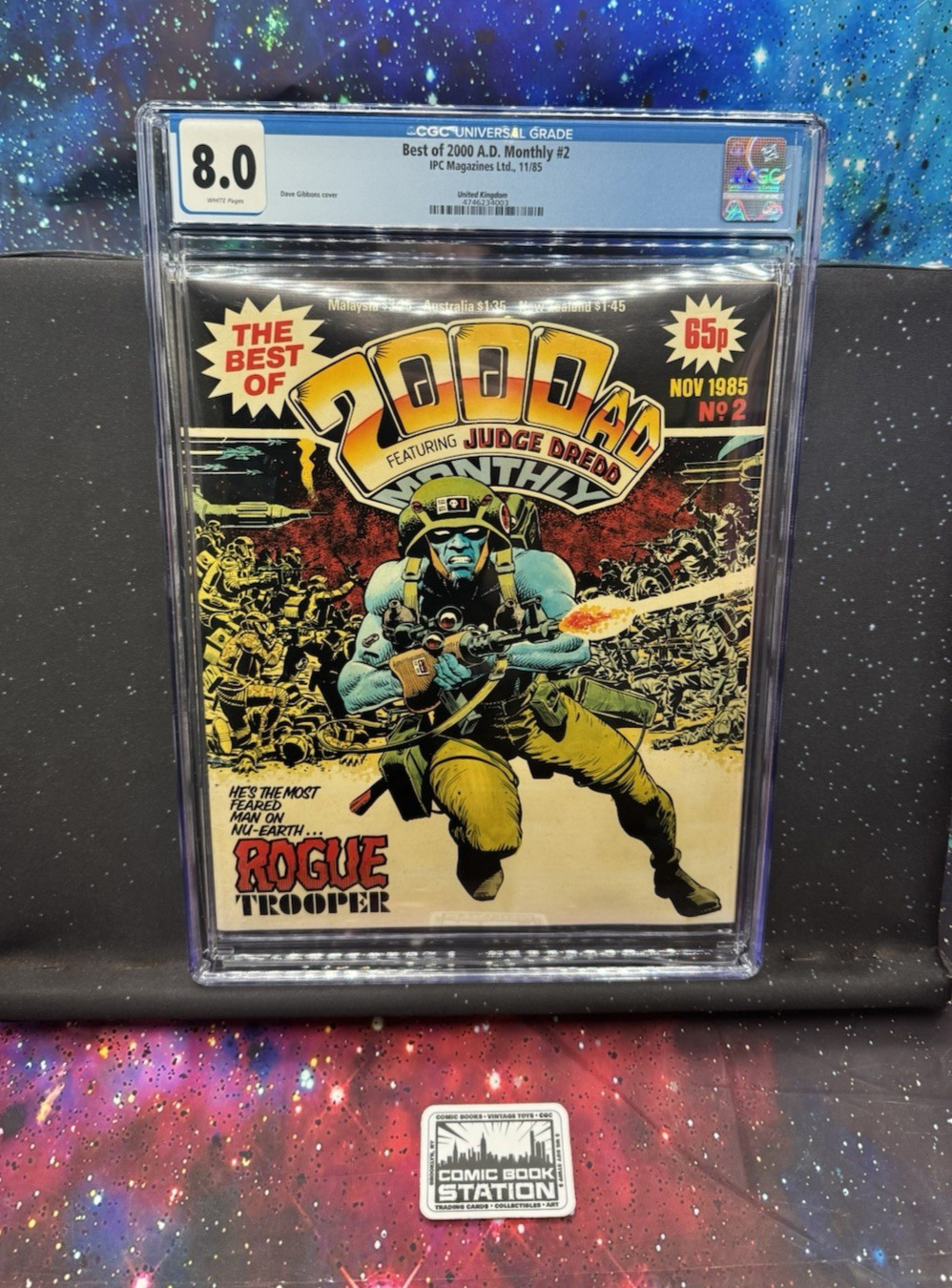Best of 200 A .D. Monthly #2 Magazine CGC 8.0 Rogue Trooper Judge Dredd GC