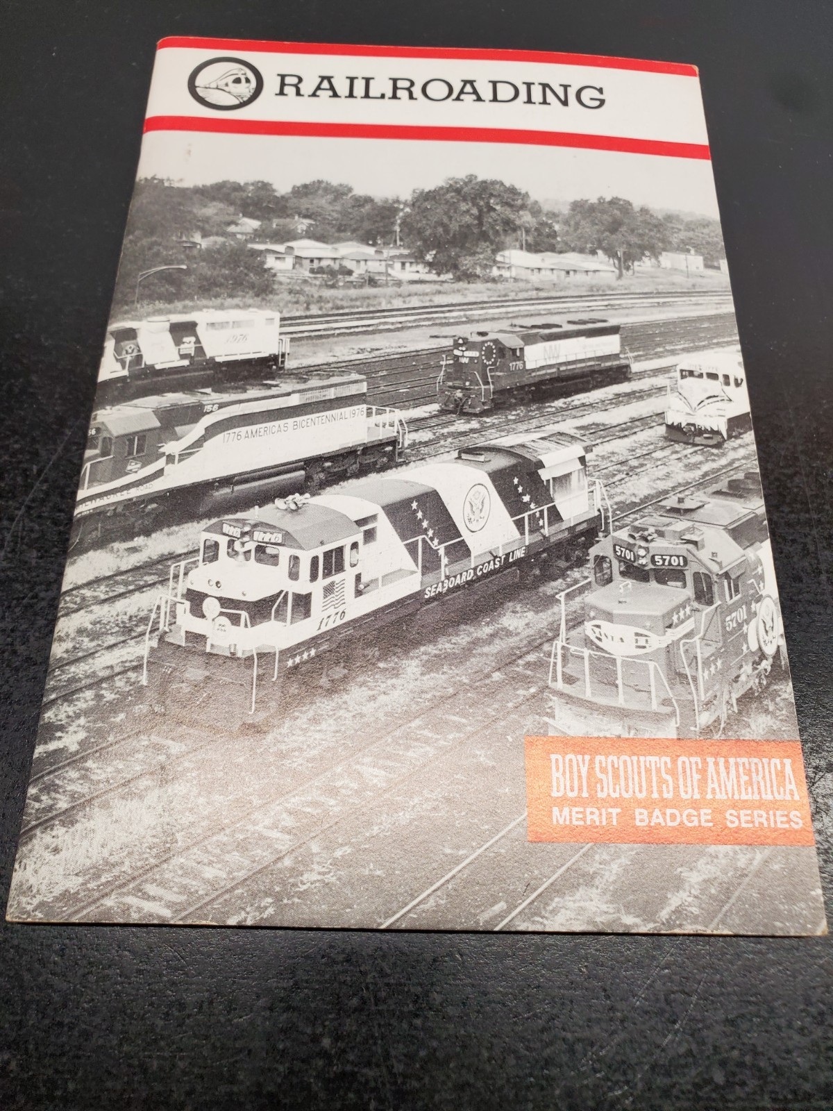 Vintage 1986 Railroading Boy Scouts of America Merit Badge Series Book BSA