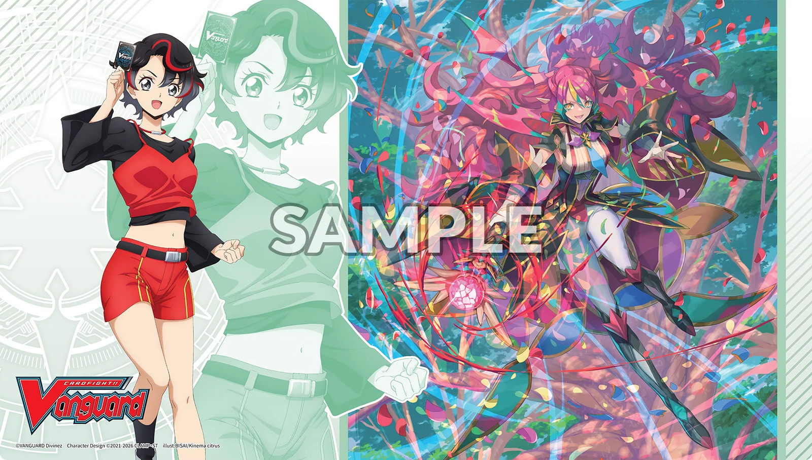 “Kanami & Berucrea” Rubber Playmat | Bushi Supplies (CARDFIGHT VANGUARD)