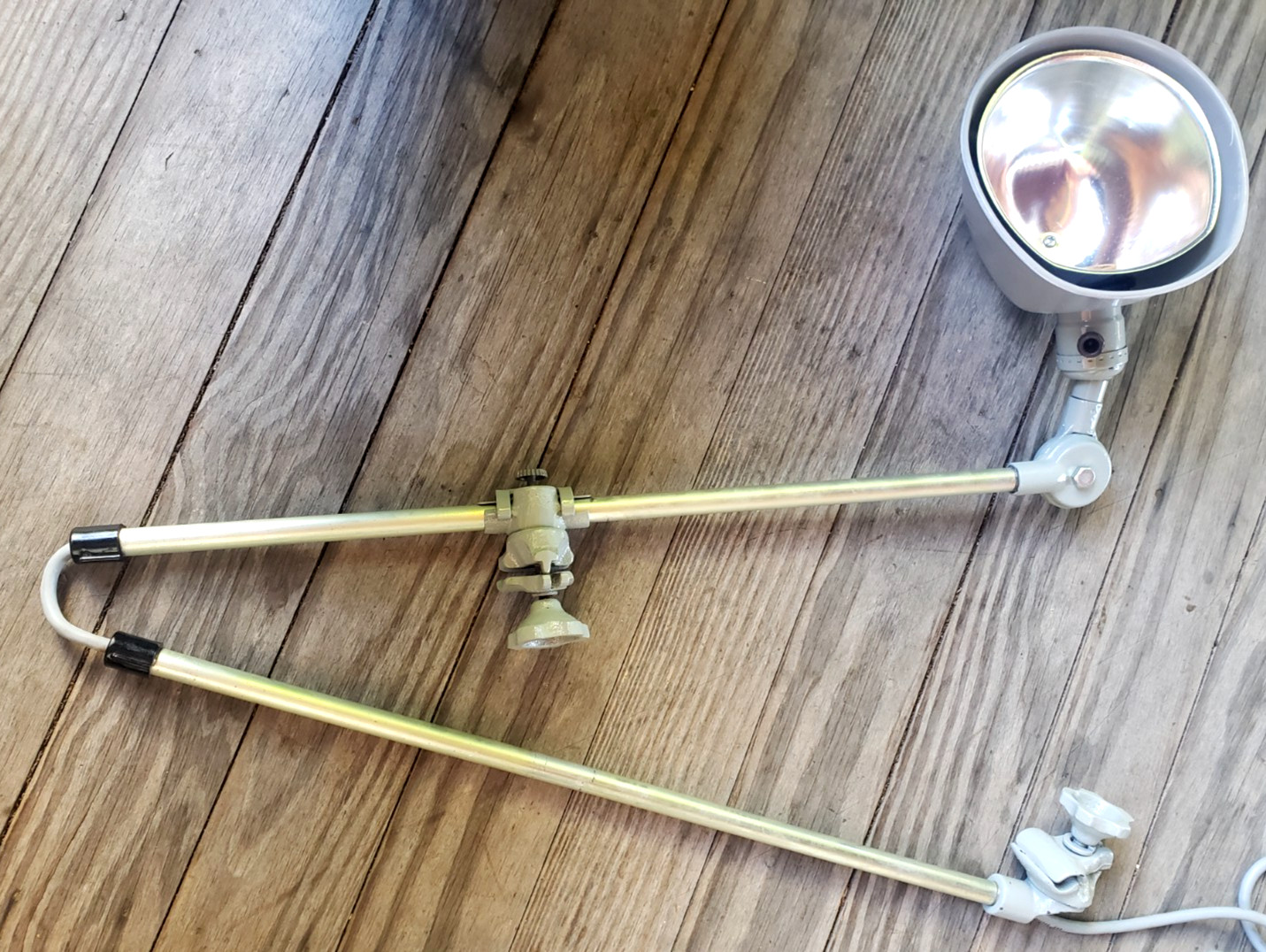 Vintage OC White Industrial Lamp NOS Articulating In Box NEW Model 40701