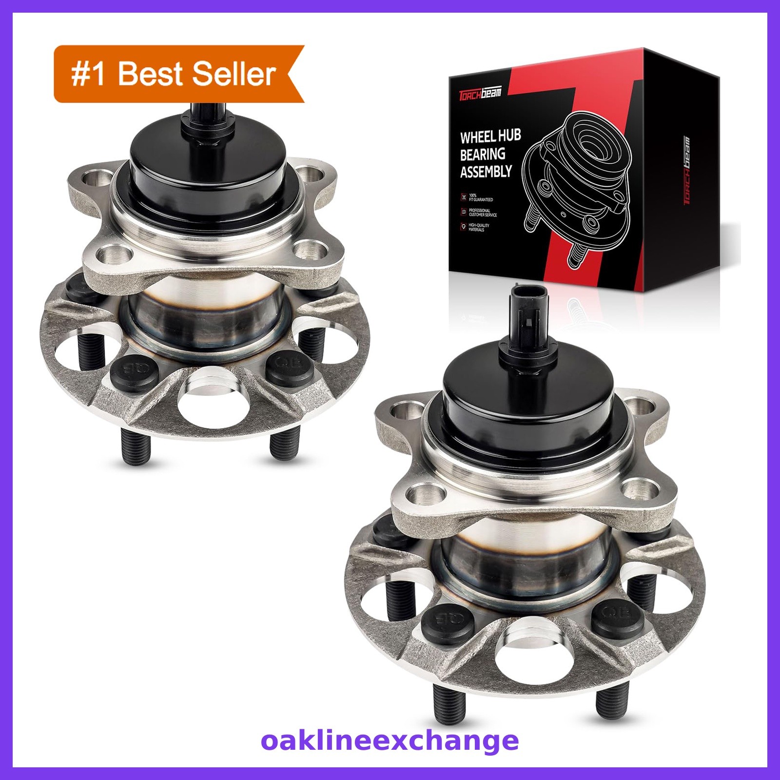 Torchbeam 512505 Rear Wheel Bearing and Hub Assembly 2 Pack Torchbeam 512505 Rear Wheel Bearing and Hub Assembly 2 Pack