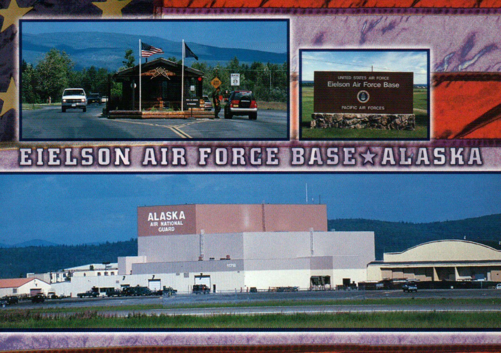 Eielson Air Force Base, Fairbanks Alaska, AK, United States Military -- Postcard
