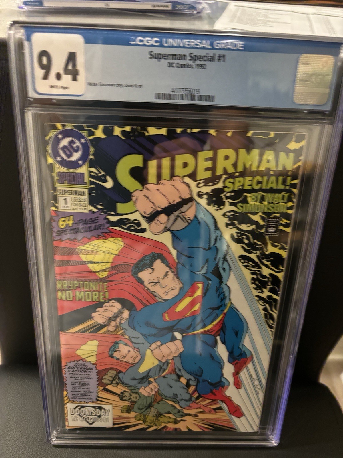 Superman Special #1 CGC 9.4 1992 Dc Comics White Pages