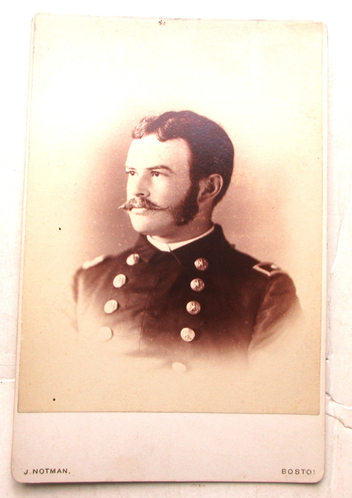 1886 Indian Wars photo of Officer: Id'ed and dated on back
