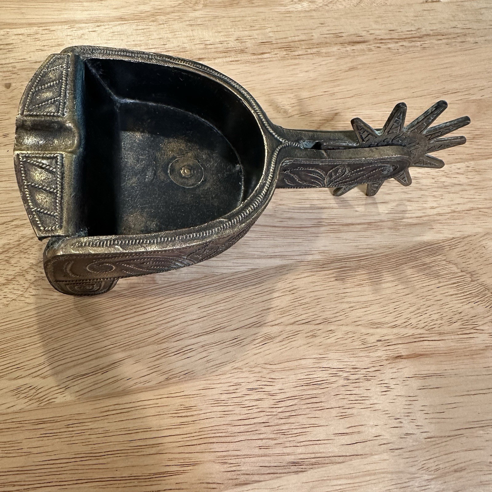 Rockmount Ranch Vintage Western Ashtray MCM Boot Spur Cowboy Western Decor USA