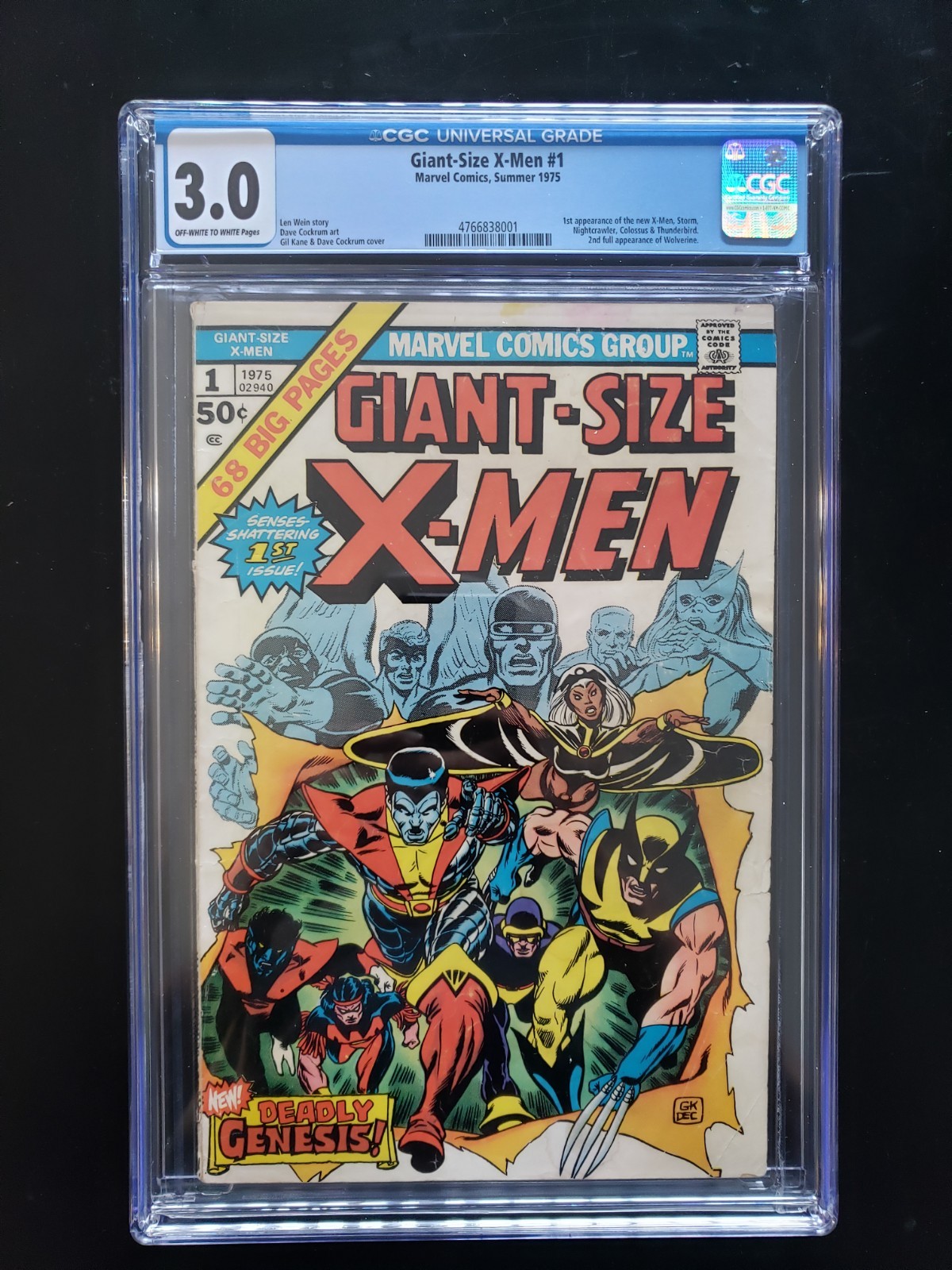 Marvel Comics Giant-Size X-Men #1 (1975) CGC 3.0 Off-White Pages