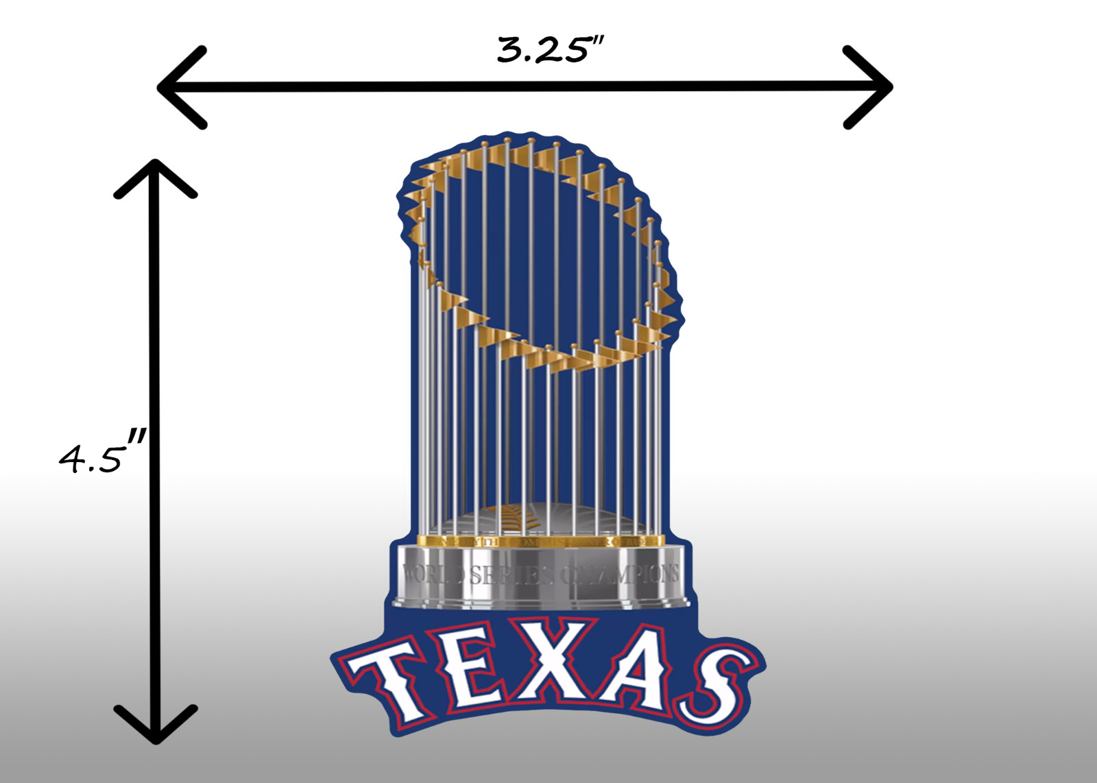 Texas Rangers World Series Champions 2023 3.25\