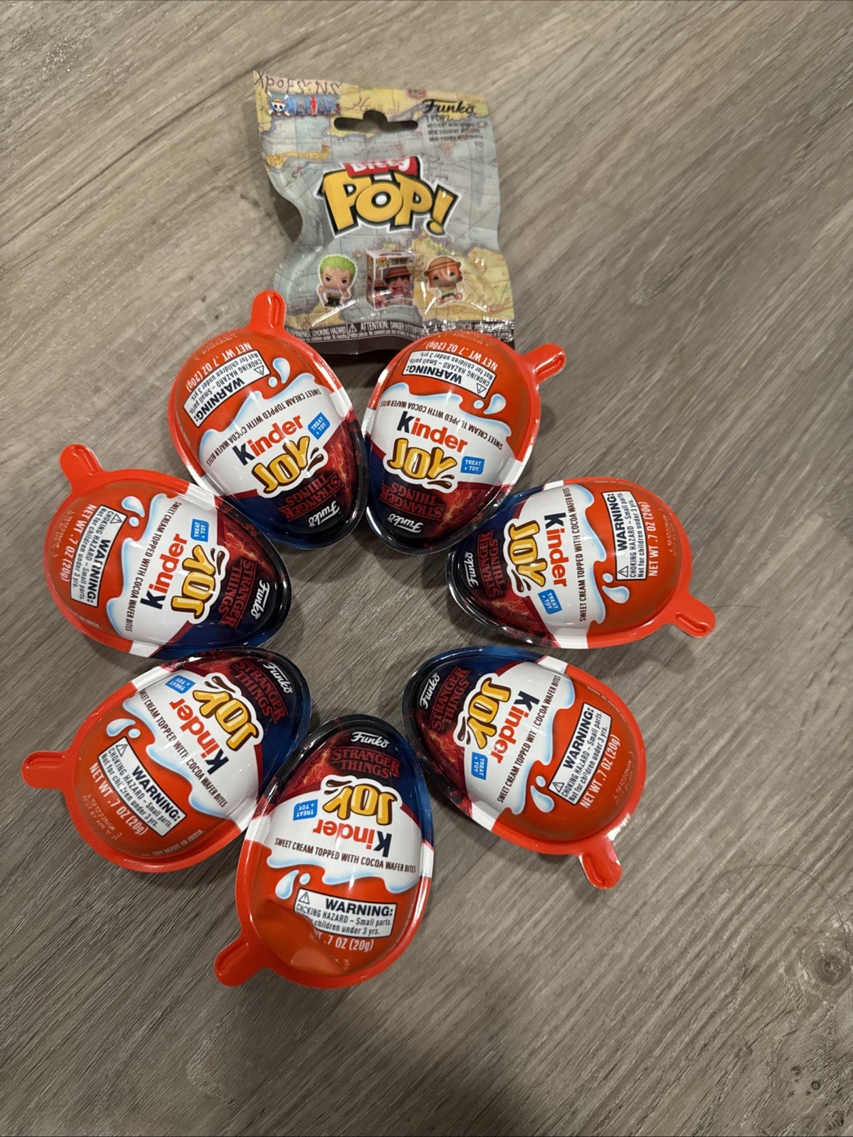 7 kinder Joy Funko ~ Unopened, lot of 7 and 1 bitty pop , all sealed, NYCC 2026