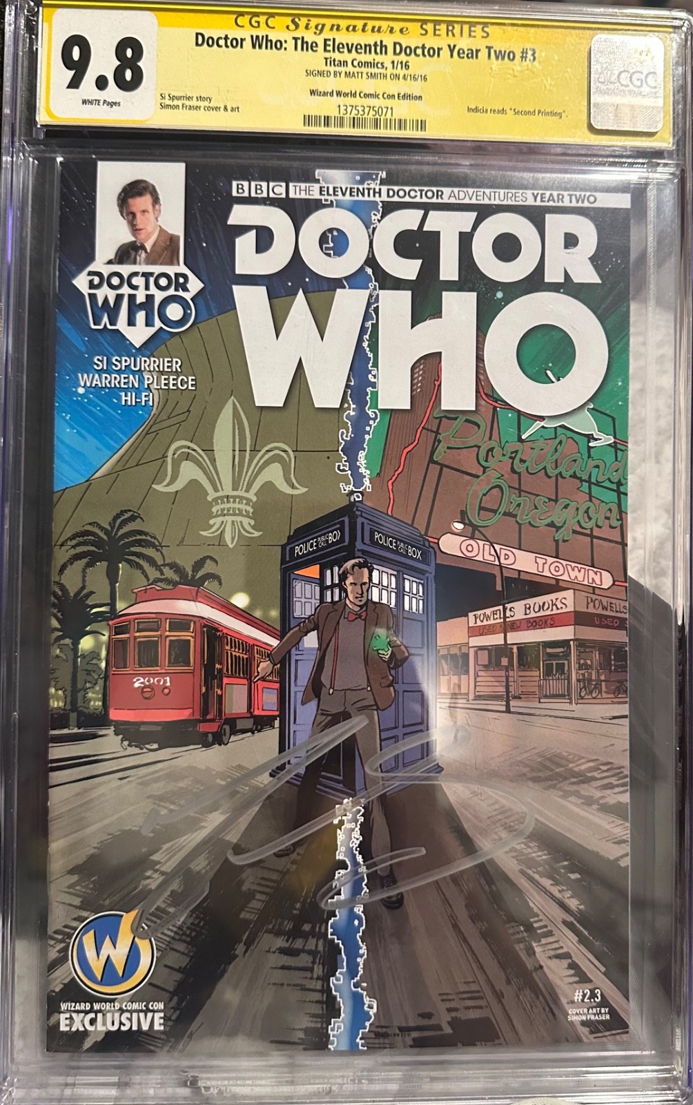 CGC Signature Series - The Eleventh Doctor Adventures Year Two - Matt Smith