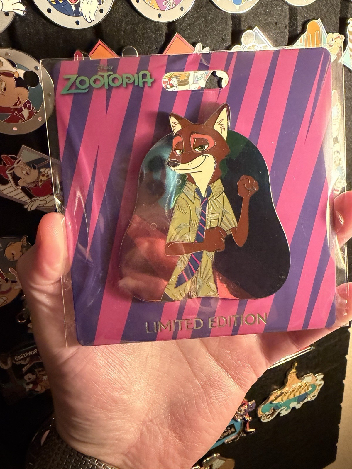 Disney WDI MOG Zootopia 10th Anniversary LE 300 Nick Wilde Pin