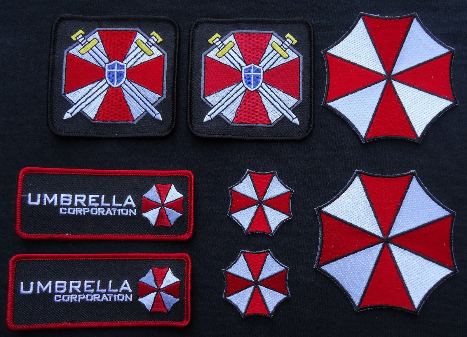 Resident Evil Umbrella CORPORATION Costume Full [Set of 8] patches BY MILTACUSA