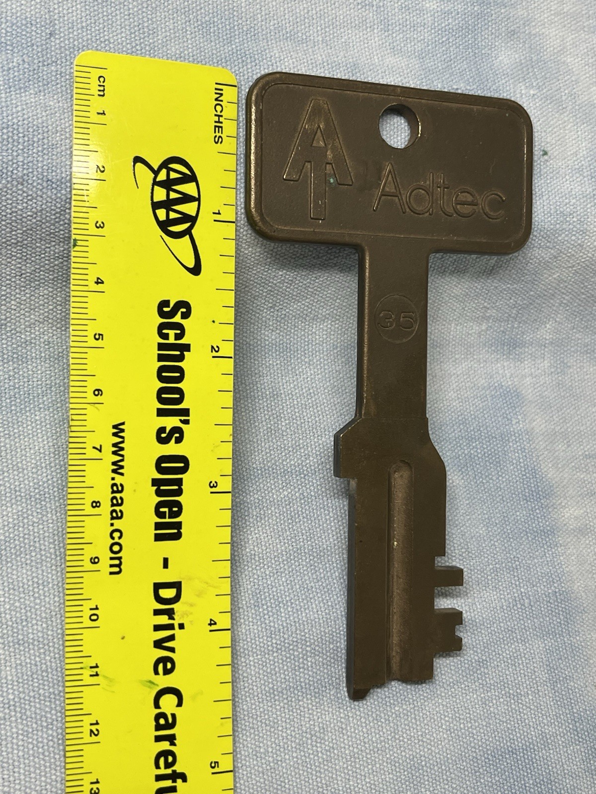 RARE Vintage Adtec  Cut Prison Jail Cell Key