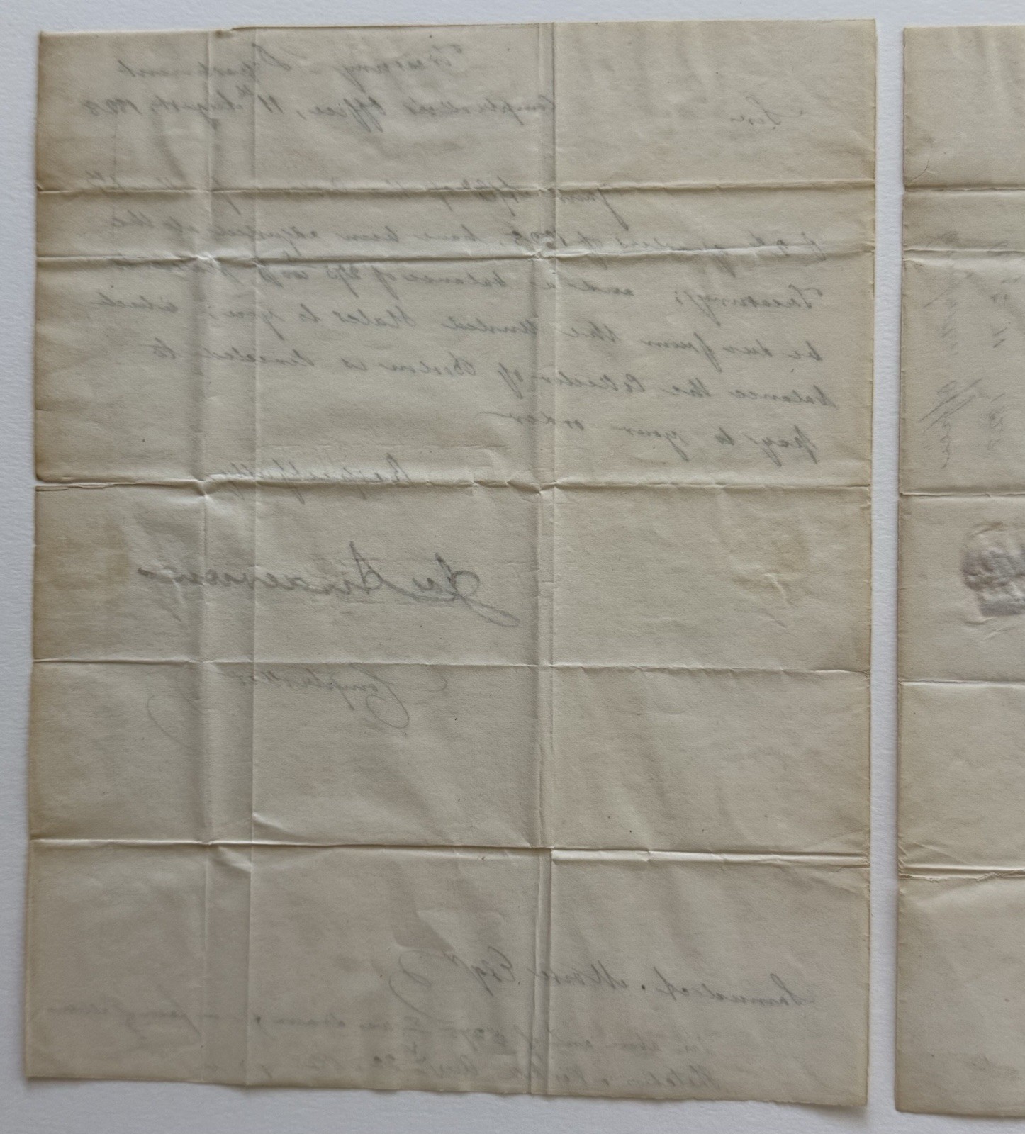 1828 Joseph Anderson Signed Treasury Letter