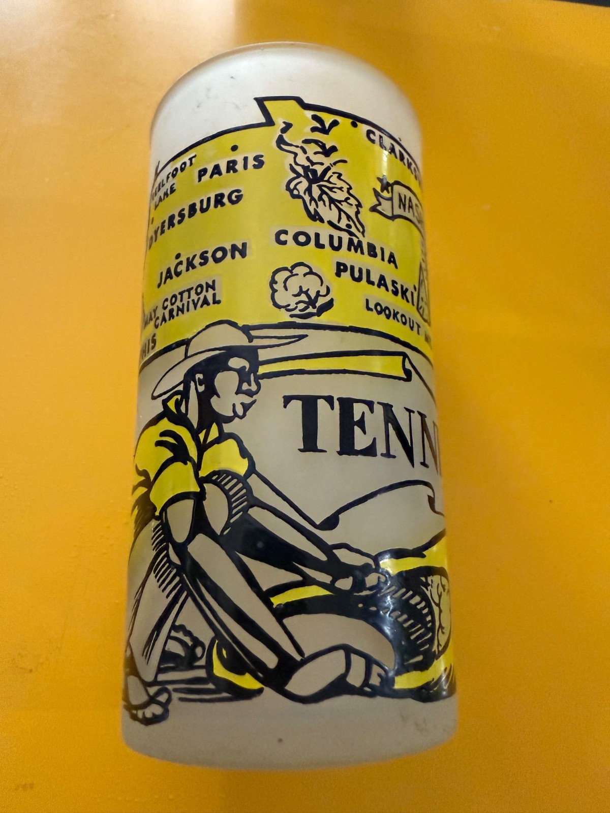 RARE Vintage Tennessee Drinking Glass