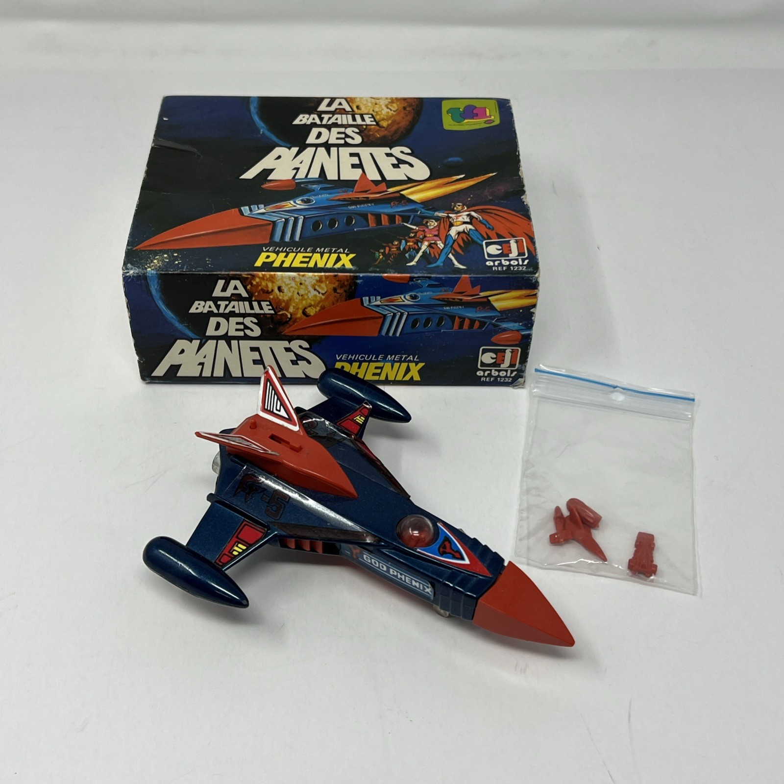 Popy Ceji Arbois Vtg Battle of the Planets Gatchaman PB-81 God Phoenix w/ Box