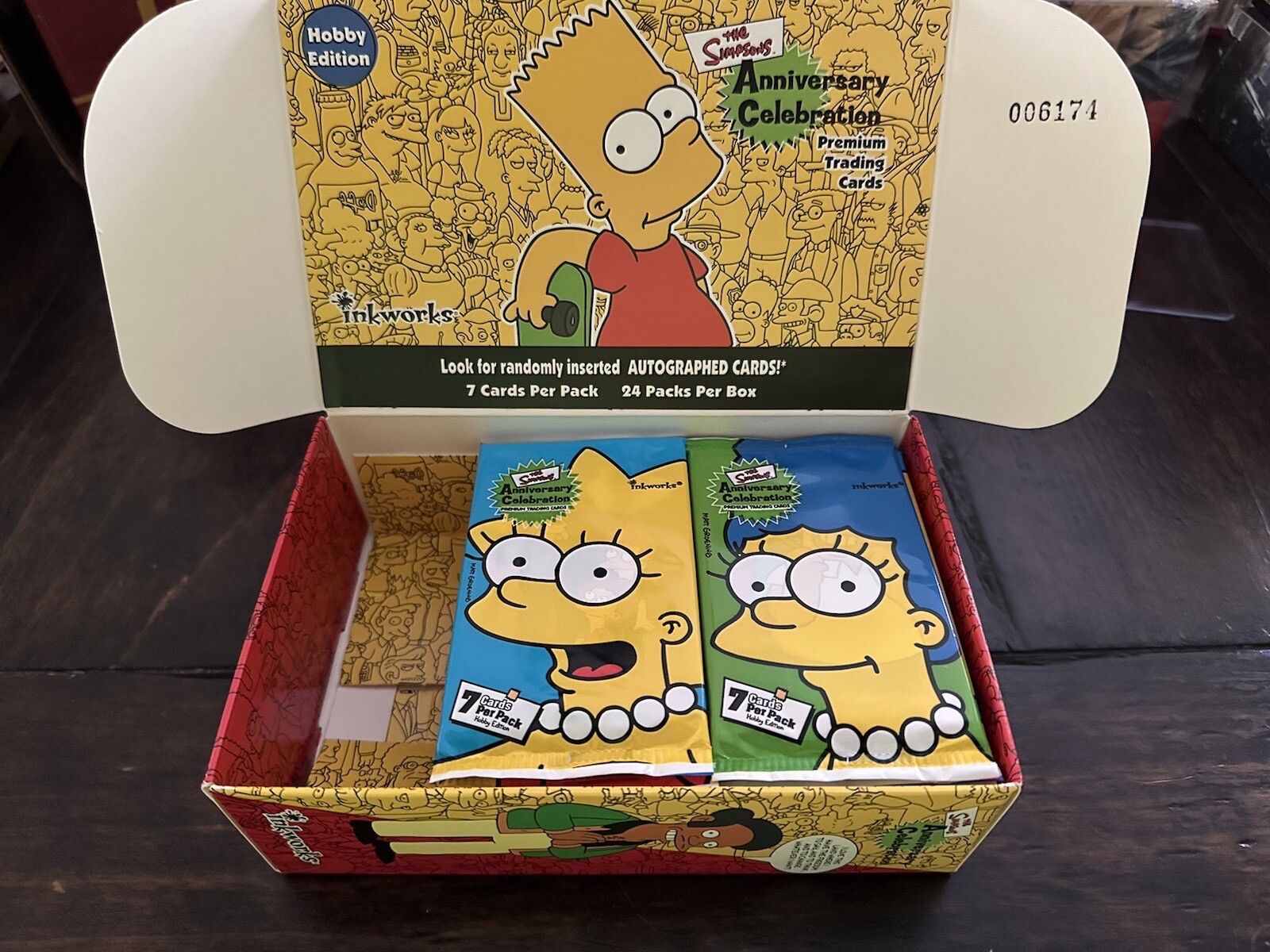 (1) Sealed “Hobby” Pack 2000 Inkworks The Simpsons Anniversary Very Rare