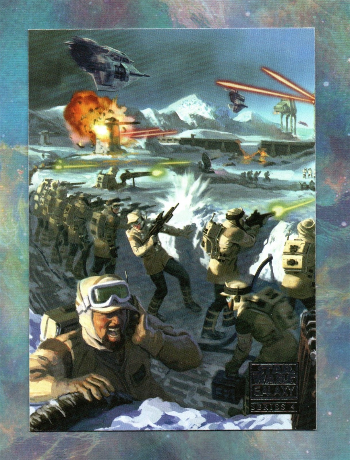 2009 Topps Star Wars Galaxy Series 4 BASE Card #84 / IN THE TRENCHES HOTH