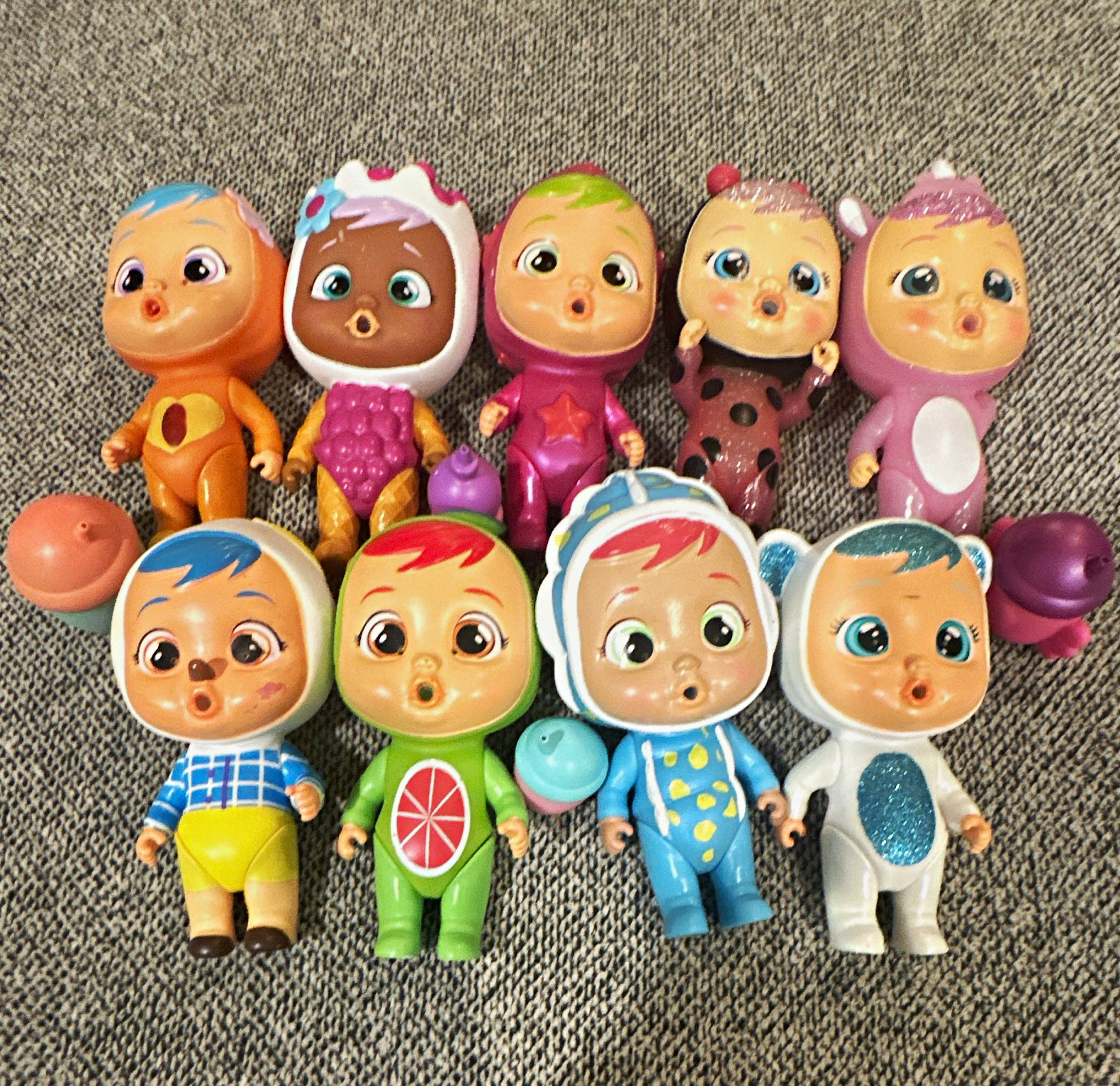 IMC toys crybabies magic tears lot of of 9 with four bottles